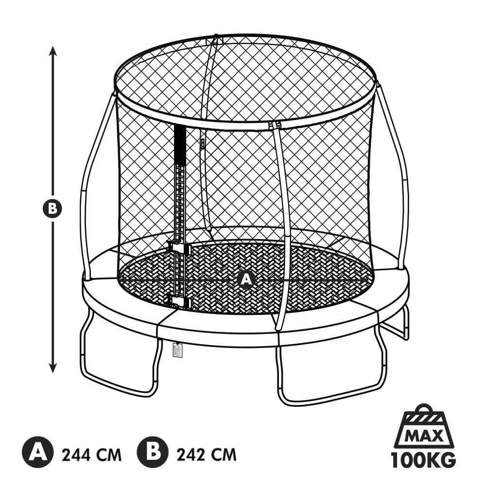 Trampolino Elastico per Bambini da 242cm - The Toys Store