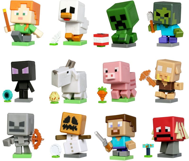 Action figure Treasure X Minecraft Personaggi Singoli Assortiti