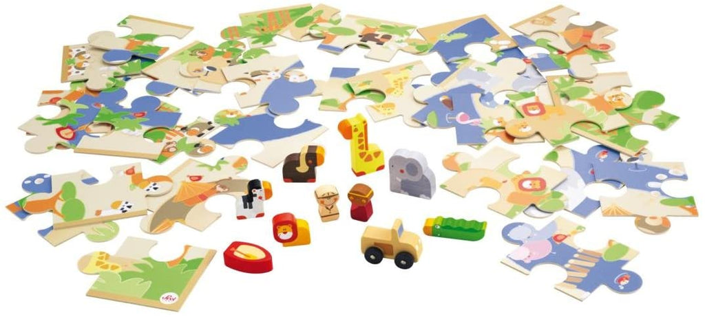 Trudi Puzzle Safari con Miniature - The Toys Store