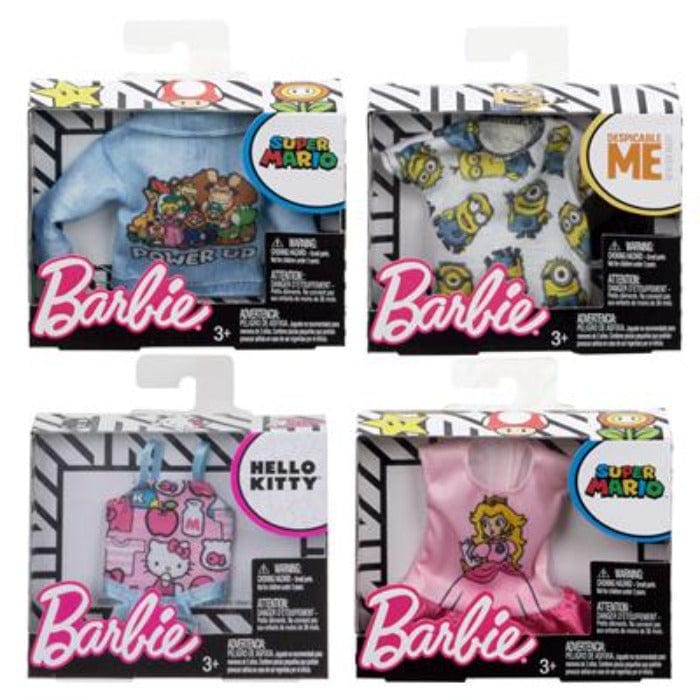 Bambole, playset e giocattoli Mattel Barbie, Vestiti Bambole e Top Brandizzati FYW84