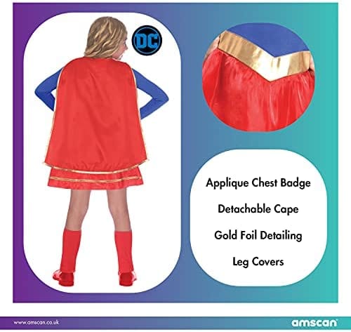 SuperGirl Costume di Carnevale Travestimento Bambine The Toys Store