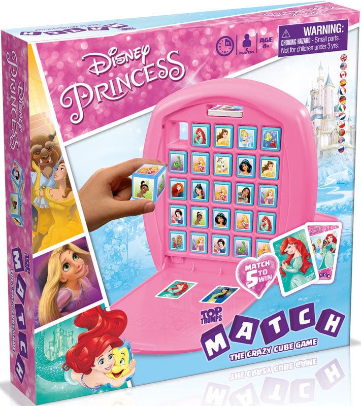 Giochi di società Winning Moves - Top Trumps Match, Principesse Disney Gioco da Tavolo