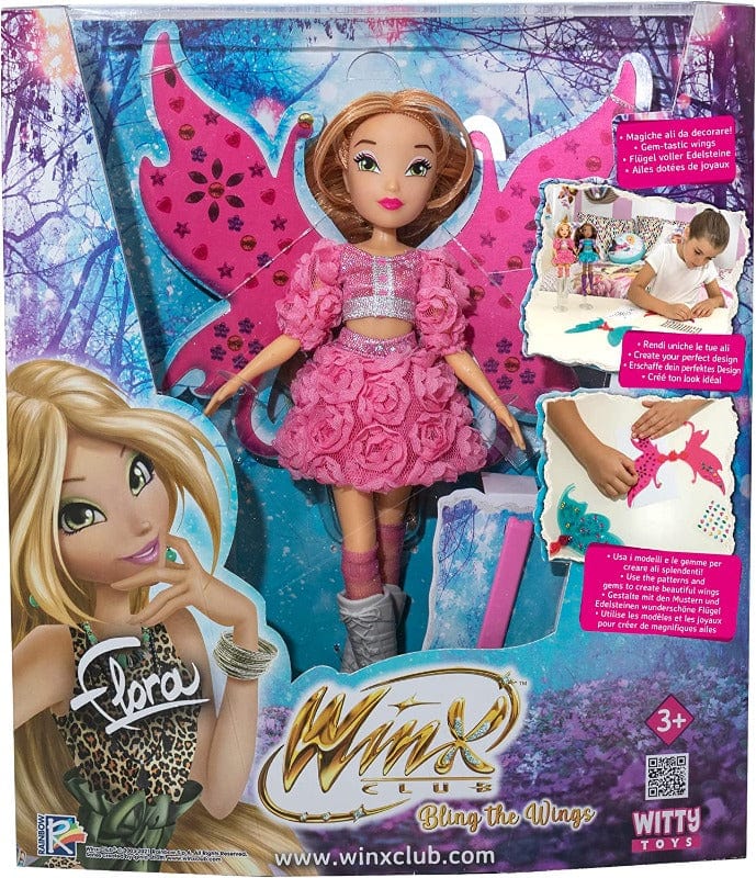 bambola Winx Bling the Wings - Bambole con Ali da Decorare