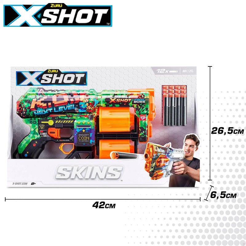 X-Shot Skins, Blaster Serigrafati con dardi in schiuma
