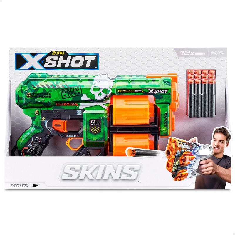 X-Shot Skins, Blaster Serigrafati con dardi in schiuma