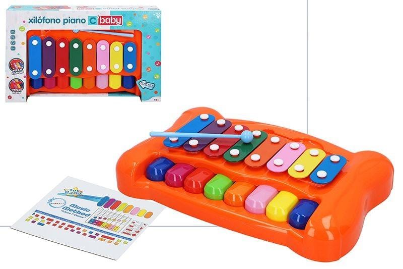 Chicco Xilofono Arcobaleno per Neonati e Bambini con Canzoni dello Zecchino d'oro, modalità di Gioco Tradizionale ed Elettronica, Bacchette Incluse, Strumenti Giocattolo per Bambini da 1 a 4 Anni